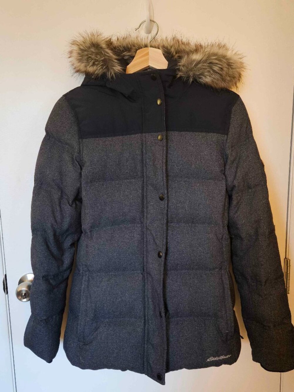 Eddie Bauer Down Winter Coat, Size Medium